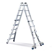 Svelt - Escalera ind.mult tijera 6,25mt 12+12 telesc alu eplus