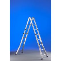 Svelt - escalera ind.mult tijera 5,15MT 10+10 telesc alu eplus