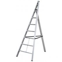 Gierre - al500-escalera triangular de aluminio trittika (6 peldaños)