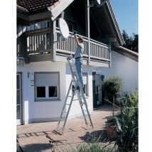 Zarges - Escalera multiusos 150 kg 3 x 11 peldaños