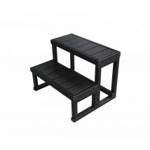 Water Clip - Escalier composite grey 2 marches h 54 x l 56 x l 68 cm