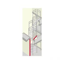 Matisère - Escalier de chantier provisoire - Hauteur à franchir 4.60 à 5.20m - 858000/L/2
