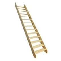Escalier Meunier Extérieur Douglas Mélèze - Kit Woodup-80 Douglas 300 Cm