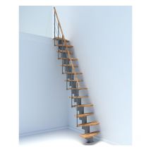 Scale 12 gradini - Altezza suolo a suolo 2.28 à 2.75m - QUATR65/I/GB-12