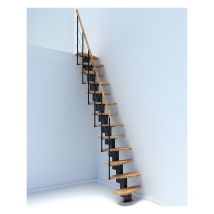 Scale 12 gradini - Altezza suolo a suolo 2.28 à 2.75m - QUATR65/I/NB-12