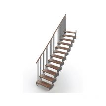 Matisère - Viertelgewendelte Treppe mit Geländer minimal - 13 Stufen - COMPO85V/SAMNOY-13