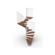 Matisère - Scala a chiocciola 12 gradini -Diametro 140cm - Noce e antracite - TEKLA140/SBMNOY-12