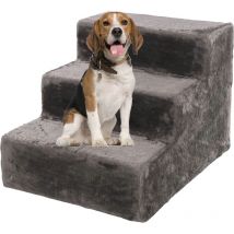 Escalier Pour Chien - Petits et Grands Chiens - Pour lit et canapé - La plateforme d'atterrissage se connecte de manière transparente - 45x60x40 cm