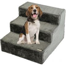 Escalier pour petits et grands chiens - Rampe Élargie pour Chien - Pour lit et canapé - La plateforme d'atterrissage se connecte en continu