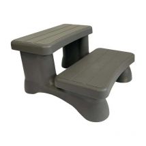Lekovic Industries - Escalier pvc 2 marches pour spas Alpina et MLSpa Longueur 61 cm