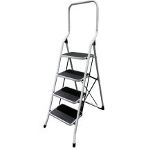 Werka Pro - Escalera de seguridad plegable de 4 peldaños