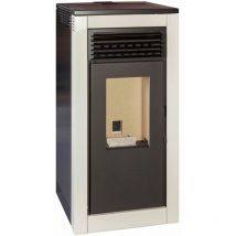 Poêle à granulés frida 12kW blanc - Escalor