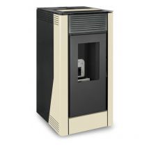 Poêle à granulés hydro delia 15kW blanc - Escalor