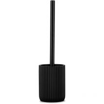 Escobillero wc resina negro mate ø9,5 x 36 cm