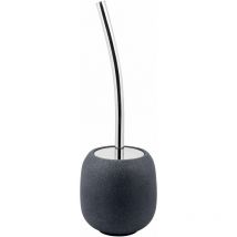 Metaform - Escobillero de pie para wc accesorios para baño de poliresina gris mod. Afra