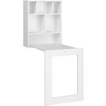 Escritorio colgante plegable TILT blanco mate