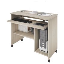 Toscohome - Escritorio con ruedas y estante extraíble color olmo 93 cm - Cercando