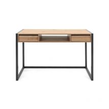 Argonauta - Escritorio de dormitorio de oficina moderno de roble con cajones 120 x 60 x 75 h
