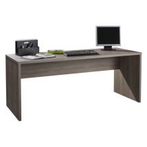Composad - Escritorio grande con diseño de roble trufa cm 69 x 178 x 75 h
