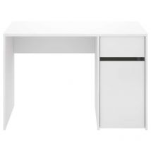 Escritorio Rocio con puerta + cajón acabado blanco, 74cm(alto) 110cm(ancho) 50cm(fondo)