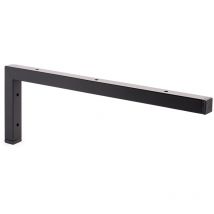 REI - Escuadra para encimera de baño con acabado negro poro. Dimensiones: 25x457x157 mm -