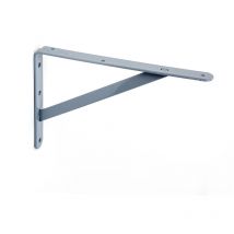 REI - Escuadra para Estantería en Acero Gris Medidas 30250397 mm Sistema de Fijación Atornillado 1 Unidad -