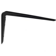REI - Escuadra para Estantería Estilo Decorativo Fabricado en Acero Acabado en Negro Medidas 25223320 mm Sistema de Fijación Atornillado 1 Unidad -
