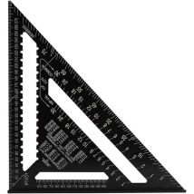 Escuadra triangular métrica profesional de promoción, escuadra de carpintero de alta precisión de 30 cm/300 mm, regla angular de aleación de aluminio