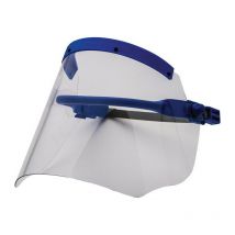 Escudo de protección de electricista transparente con soporte para casco 500x250mm