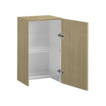 Toscohome - Escurreplatos con puerta promenade color roble 60x96H cm