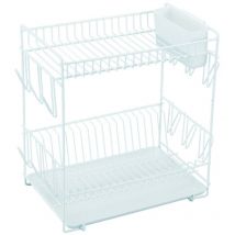 Abtropfgestell 444 Kunststoff. Weiß mit großem Tablett 88980