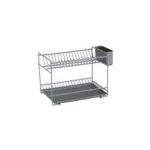 Sauvic - escurreplatos resina pequeno gris - 89015