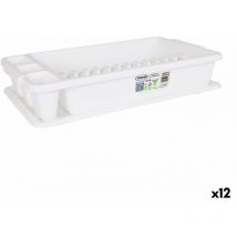 Escurridor para fregadero tontarelli scola plástico blanco 45 x 26 x 8,5 cm (12 unidades)