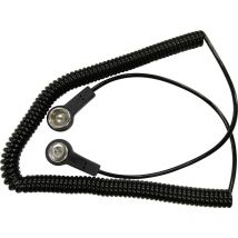 C-191 086 ESD-Erdungskabel 2.40 m Druckknopf 10.3 mm, Druckknopf 4 mm - BJZ