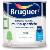 Mail Acrylique Multisurface Mat White Permanent 0,250l 5160685 Bruguer