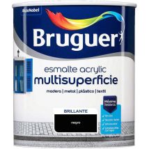 Acrylique Multisurface Émail Noir Brillant 0,750l 5057426 Bruguer