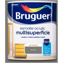 Mail Acrylique Multisurface Satiné Gris Perle 0,750l 5057463 Bruguer