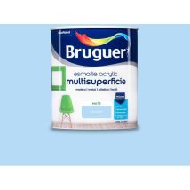 Bruguer - Acrylic Multisuperficie Esmalte Al Agua Mate Azul Pastel 750 Ml