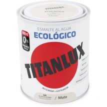 Titanlux - Esmalte al agua ecologico mate 250 ml blanco piedra