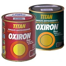 -Cahersa- Pintura Oxiron Liso Plata 4lts Titan