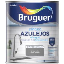 Pintura azulejos al agua gris granito satinado 750 ml