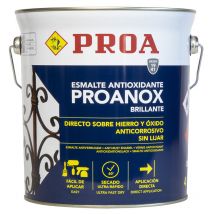Proa - Esmalte directo sobre óxido antioxidante nox, Aluminio ral 9006 4lts - Aluminio ral 9006