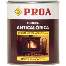 Proa - esmalte silicona anticalórico, Negro Ral 9005 0.75lts - Negro Ral 9005