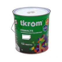 Tkrom - Esmalte Sintetico con Poliuterano Brillante 4 l Verde primavera