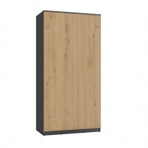 Esme - Armadio matrimoniale in stile scandinavo - 90x50x180 - 2 ante - Spogliatoio