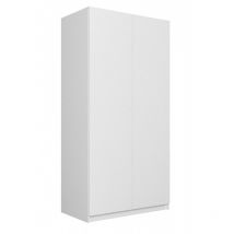 Esme - Armoire double style scandinave chambre à coucher - 90x50x180 - 2 portes - Dressing