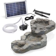Esotec Bachlaufschalen-set 2-teilig Mit Solarpumpe Für Gartenteich 101308
