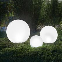 Solar Leuchtkugel 3er set multicolor Kugelleuchte Garten outdoor 102614 - Esotec