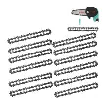 Gisam - Espadas y cadenas para motosierra 4 pulgadas 65Mn 28E 14T para motosierra - 12PC