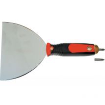 Haromac - Espátula 150mm con asa tornillo PH2 negro/azul